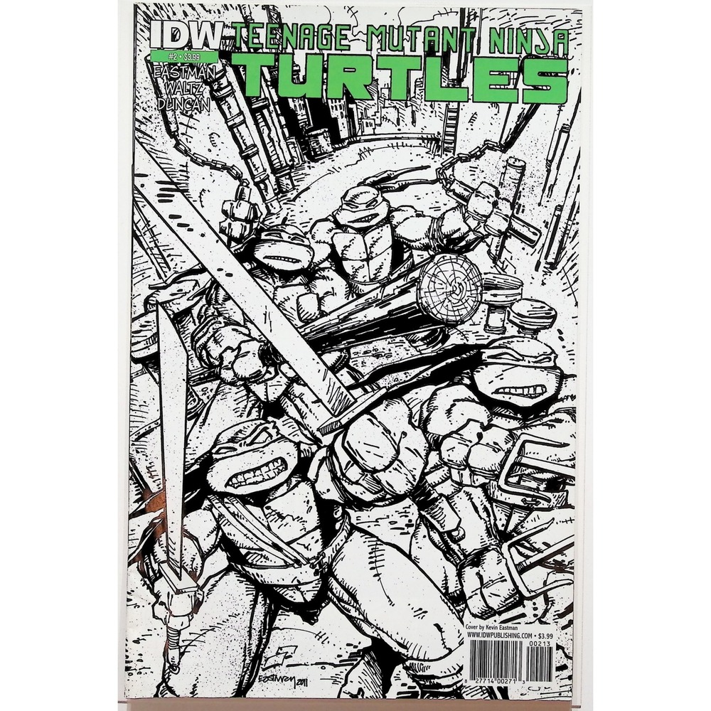 IDW Teenage Mutant Ninja Turtles Comic Book Issue #2 Eastman Duncan‎ Cover